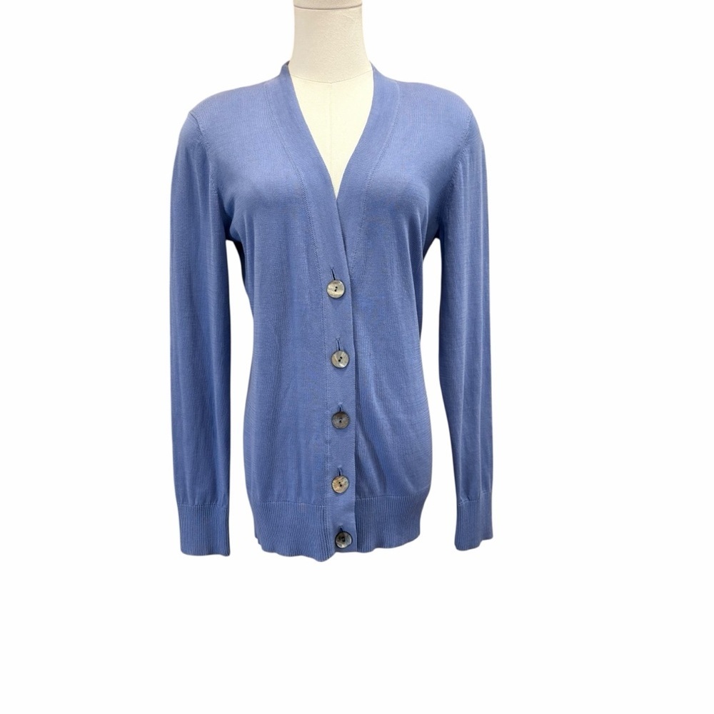 Tory Burch | Simone Cardigan | Periwinkle Blue| Medium